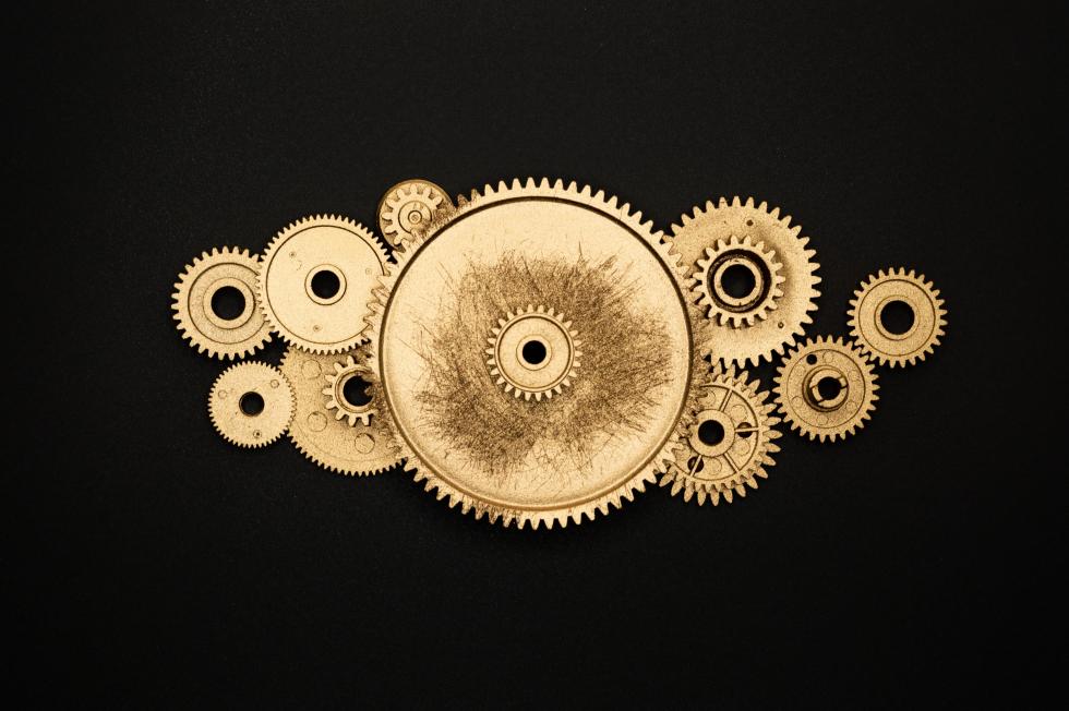 golden cogwheel