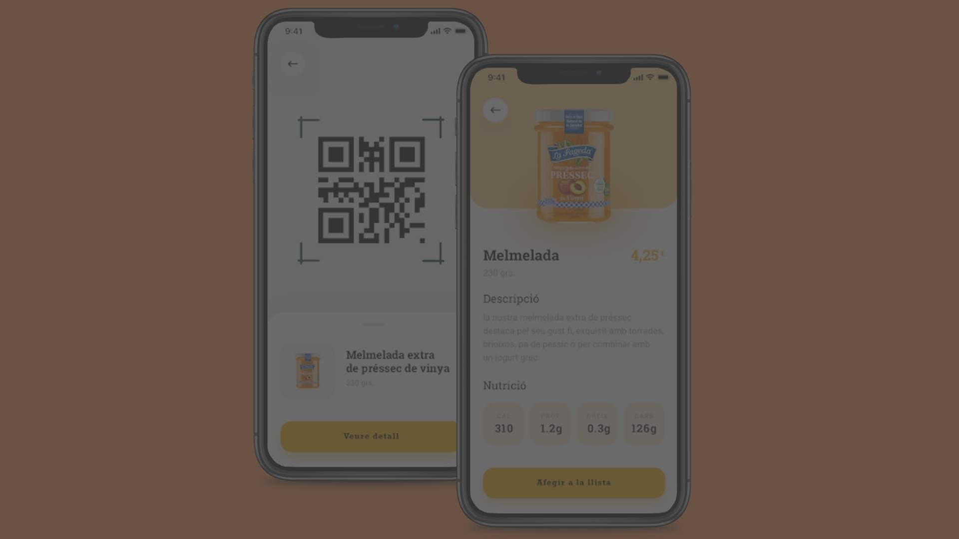 supermarket mobile app screens mockup by SEIDOR Opentrends