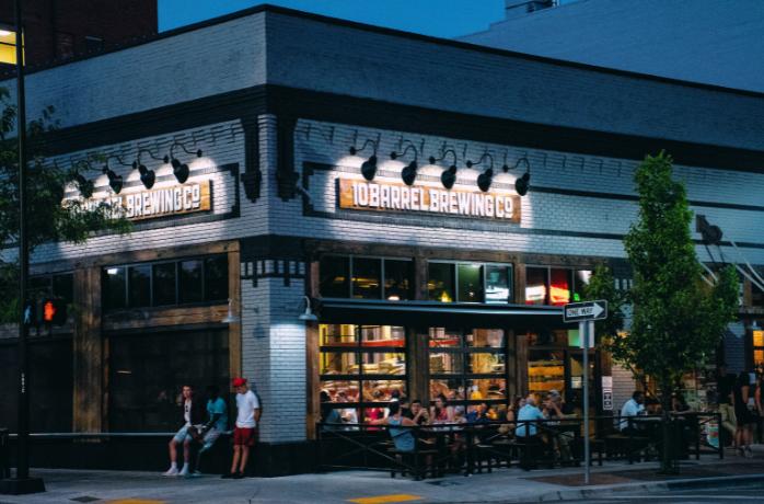 brewing co store facade